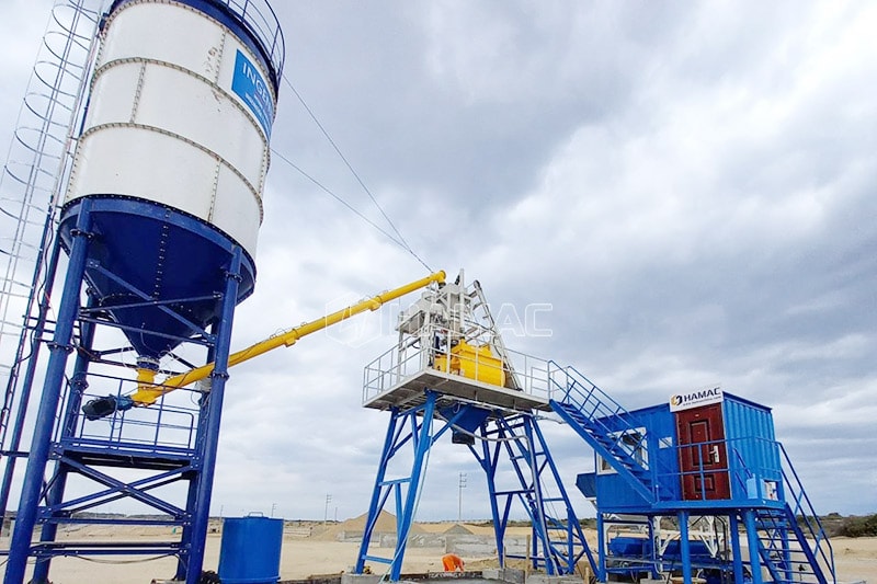 Silo à ciment boulonné de 50 tonnes avec accessoires WAM t