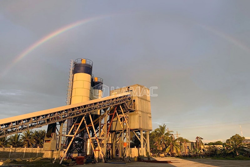 Protection de l'environnement, les pièces de la bétonnière centrale sont couvertes