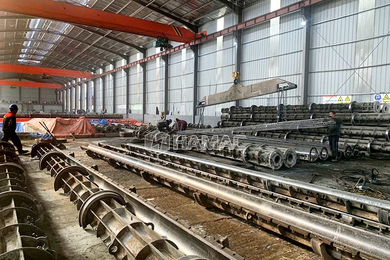 Usine de poteaux en béton en Chine 