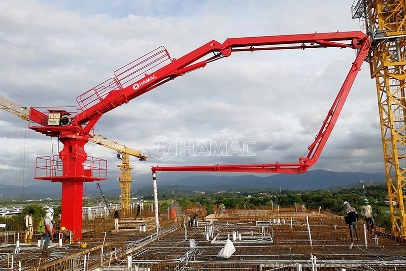 Travaux de perche de béton auto-grimpante de 33 m en Malaisie