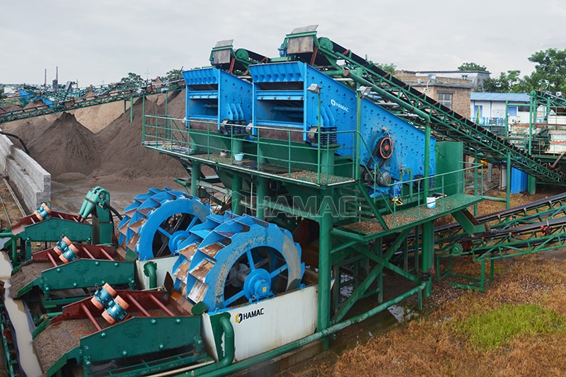 Installation de concassage et de criblage de calcaire de 150 tonnes par heure