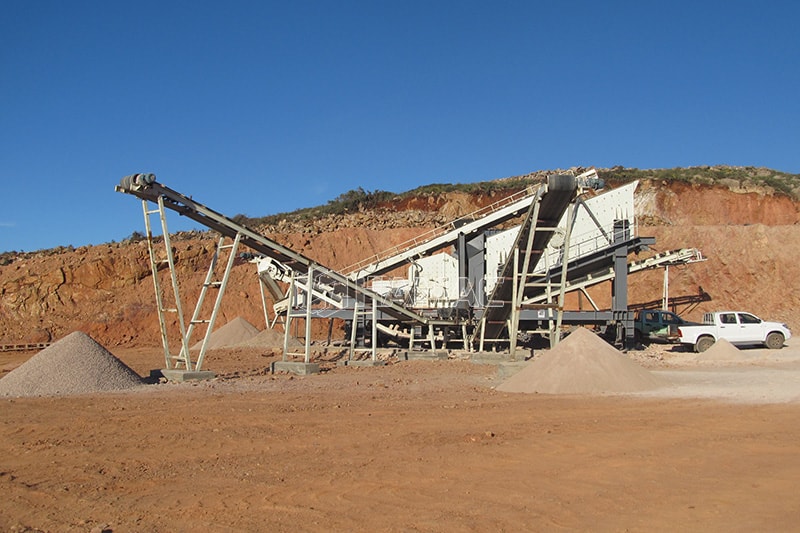 Organigramme de la ligne de production de l'usine de concassage et de criblage de granit