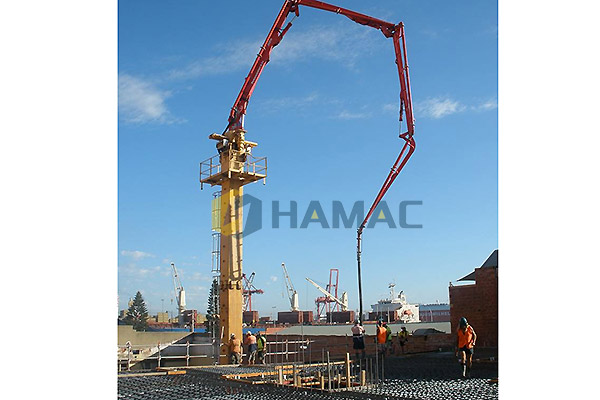 Flèche de placement de béton HGY28 en Malaisie