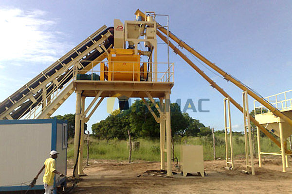 Centrale à béton HZS35 au Nigéria