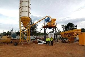 HZS35 Centrale à béton au Rwanda