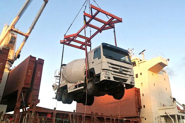 Camions malaxeurs de transit de béton de 10 m3 au Nigeria